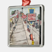 Ornament "Genève-On-The-Lake Street Uitzicht" (Links)