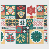 Ornament, geometrische opstelling van elementen, c cadeaupapier (Vlak)