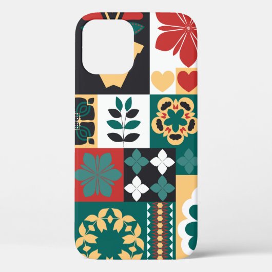 Ornament, geometrische opstelling van elementen, c Case-Mate iPhone case (Achterkant)