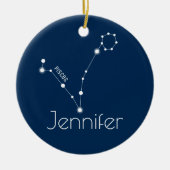 Ornament gepersonaliseerde pisces Constellation (Voorkant)