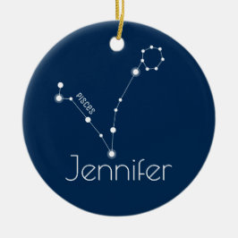 Ornament gepersonaliseerde pisces Constellation