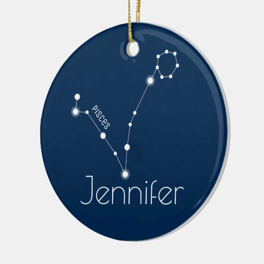 Ornament gepersonaliseerde pisces Constellation (Links)