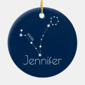 Ornament gepersonaliseerde pisces Constellation (Achterkant)