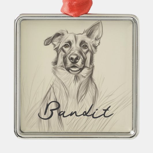 Ornament German Shepard (Voorkant)