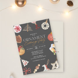 Ornament Gift Exchange Vakantie Party Kaart