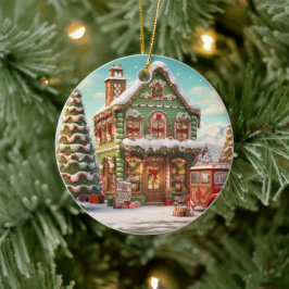 Ornament Gingerbread Snoep Cottage