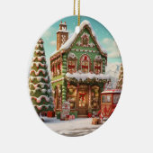 Ornament Gingerbread Snoep Cottage (Rechts)