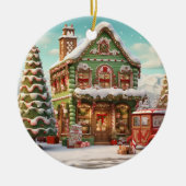 Ornament Gingerbread Snoep Cottage (Voorkant)