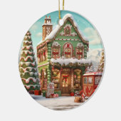 Ornament Gingerbread Snoep Cottage (Links)