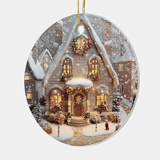 Ornament Gingerbread Snoep Cottage (Links)