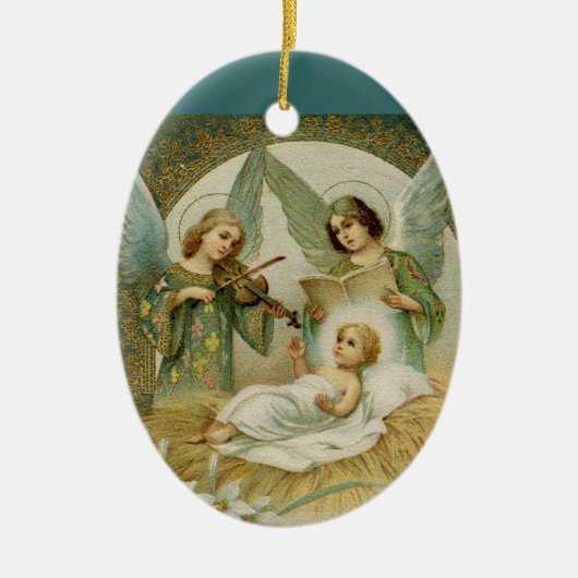 Ornament: Gloria in Excelsis Deo Keramisch Ornament (Voorkant)