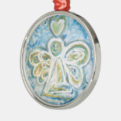 Ornament Golden Blue Angel (Links)