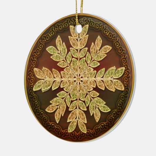 Ornament Golden Rosette (Links)