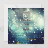 Ornament, gouden rendieren en Santa Claus (Voorkant)