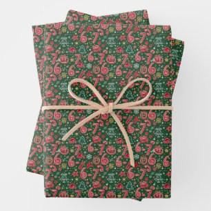 Ornament Grappig 6-7 Meme Kerst Krabbels Inpakpapier Vel