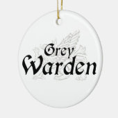 Ornament: Gray Warden Keramisch Ornament (Links)