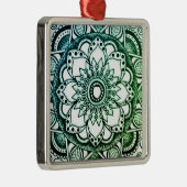 Ornament Green and Blue Sharpie Mandala (Rechts)