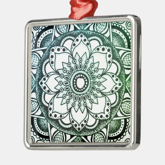 Ornament Green and Blue Sharpie Mandala (Links)