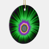 Ornament Green Star Burst (Rechts)