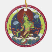 ORNAMENT Green Tara en sluit haar gezicht (Voorkant)