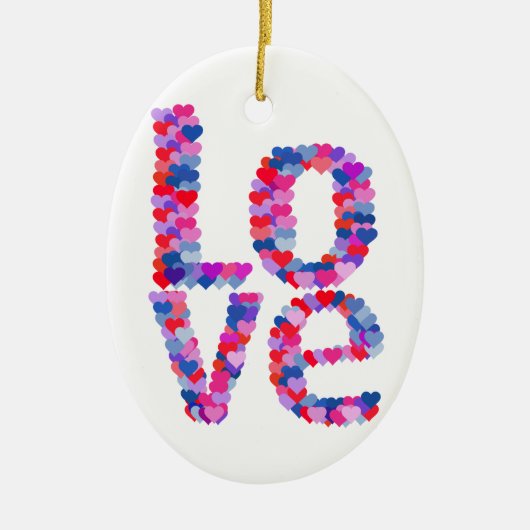 ORNAMENT Hart-tekst LOVE (Voorkant)
