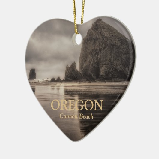 Ornament: Haystack Rock and Needles (Hart) Keramisch Ornament (Links)