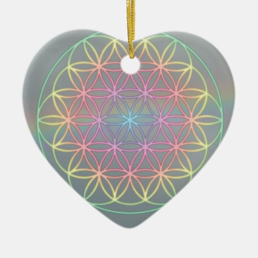 Ornament ~ Heart~Energy "Flower Of Life" (Voorkant)