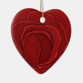 Ornament Heart "Red Rose" (Rechts)