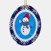 Ornament - het Honkbal van de Sneeuwman van de (Rechts)