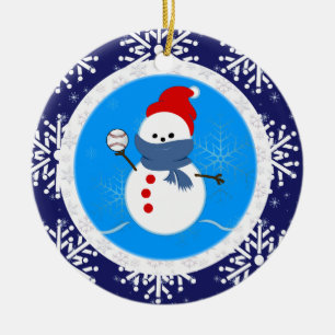 Ornament - het Honkbal van de Sneeuwman van de