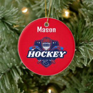 Ornament Hockey Gear - Gepersonaliseerd - Naam toe