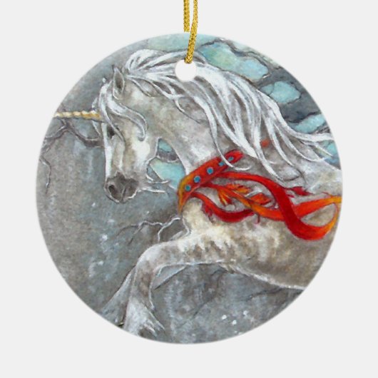 Ornament - Holiday Unicorn (Voorkant)