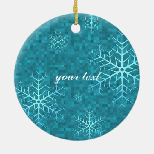 Ornament - Holiday Winter Dragon (Achterkant)