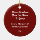 Ornament Holly Mistletoe 2 van ons Huis tot u (Achterkant)