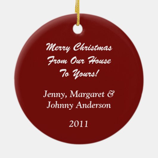 Ornament Holly Mistletoe 2 van ons Huis tot u (Achterkant)