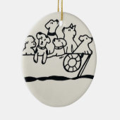 ornament "Honden aan boord" van Willowcatdesigns (Rechts)