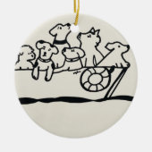 ornament "Honden aan boord" van Willowcatdesigns (Voorkant)