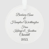 Ornament host en hostess (achterkant)