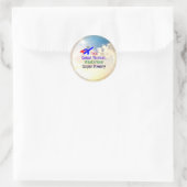 Ornament Humor Ronde Sticker (Tas)