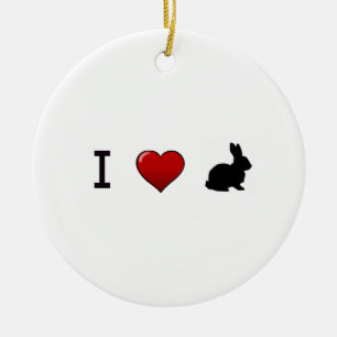 Ornament "I Love Rabbits"