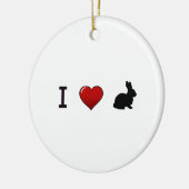 Ornament "I Love Rabbits" (Links)