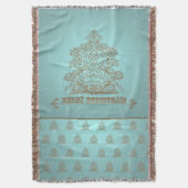 Ornament I met kerstbomen - Drow Blanket Deken (Voorkant Verticaal)