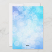 Ornament Ice Blue Spirit Christmas Feestdagenkaart (Achterkant)