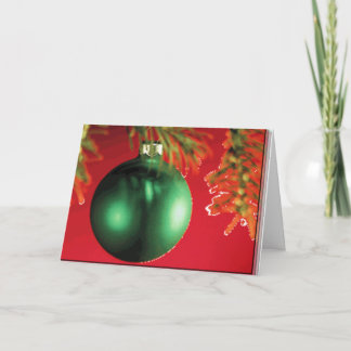 ornament in sneeuw feestdagen kaart