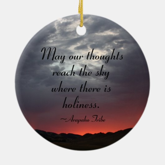 Ornament Indische Arapaho Quote (Achterkant)