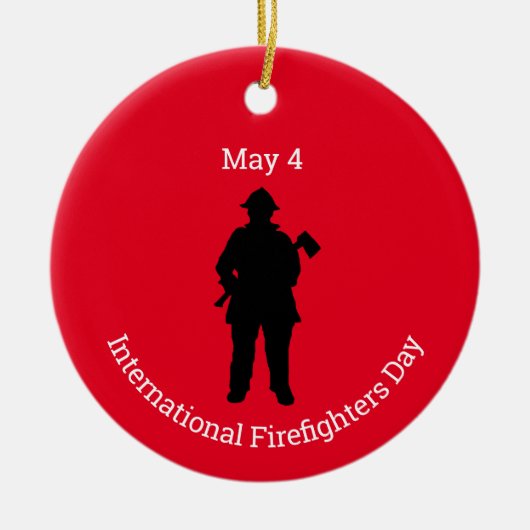 Ornament Internationale dag van de brandweer (Voorkant)