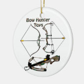 Ornament, jacht, bowhunter, Bow Hunter Toys Keramisch Ornament (Links)