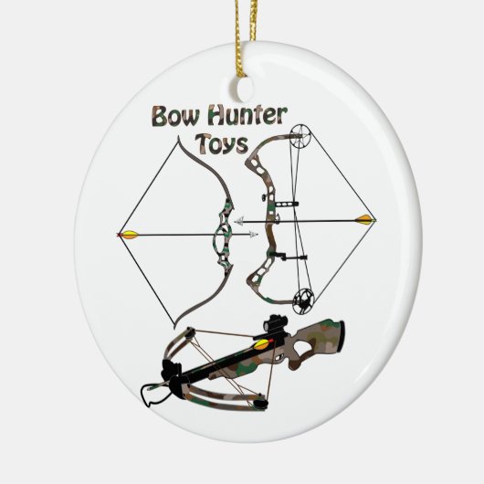 Ornament, jacht, bowhunter, Bow Hunter Toys Keramisch Ornament (Links)