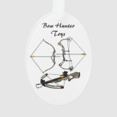 Ornament, jacht, bowhunter, Bow Hunter Toys Ornament (achterkant)
