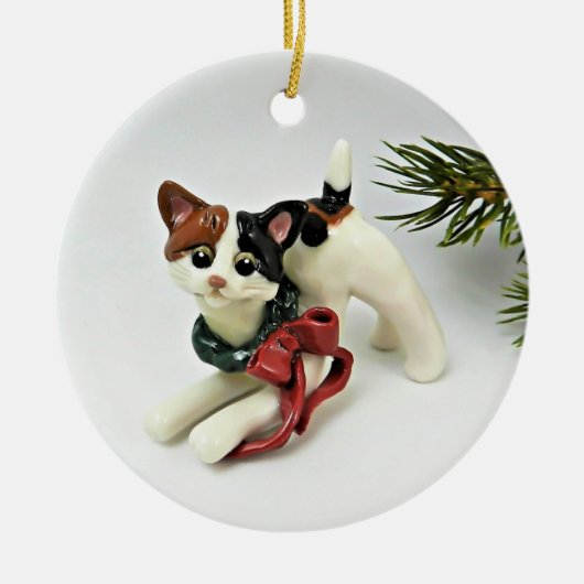 Ornament Japanse Bobtail Cat Calico Holiday (Voorkant)
